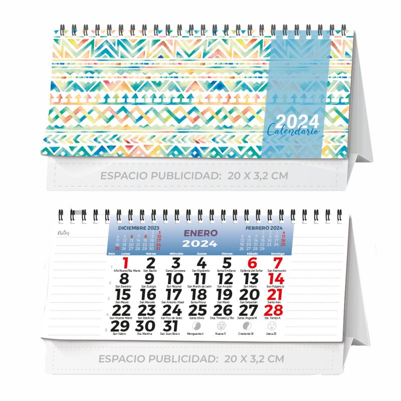 CALENDARIO SOBREMESA WIRE-O