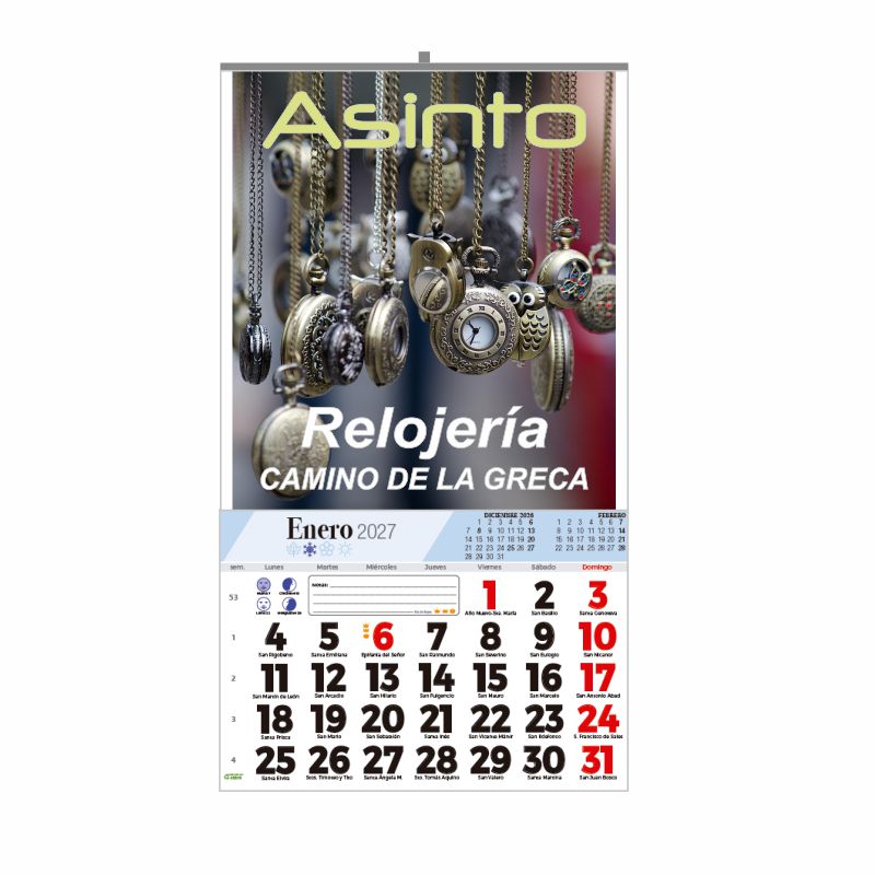 CALENDARIO ESPECIAL PARED 33,5 CMS.